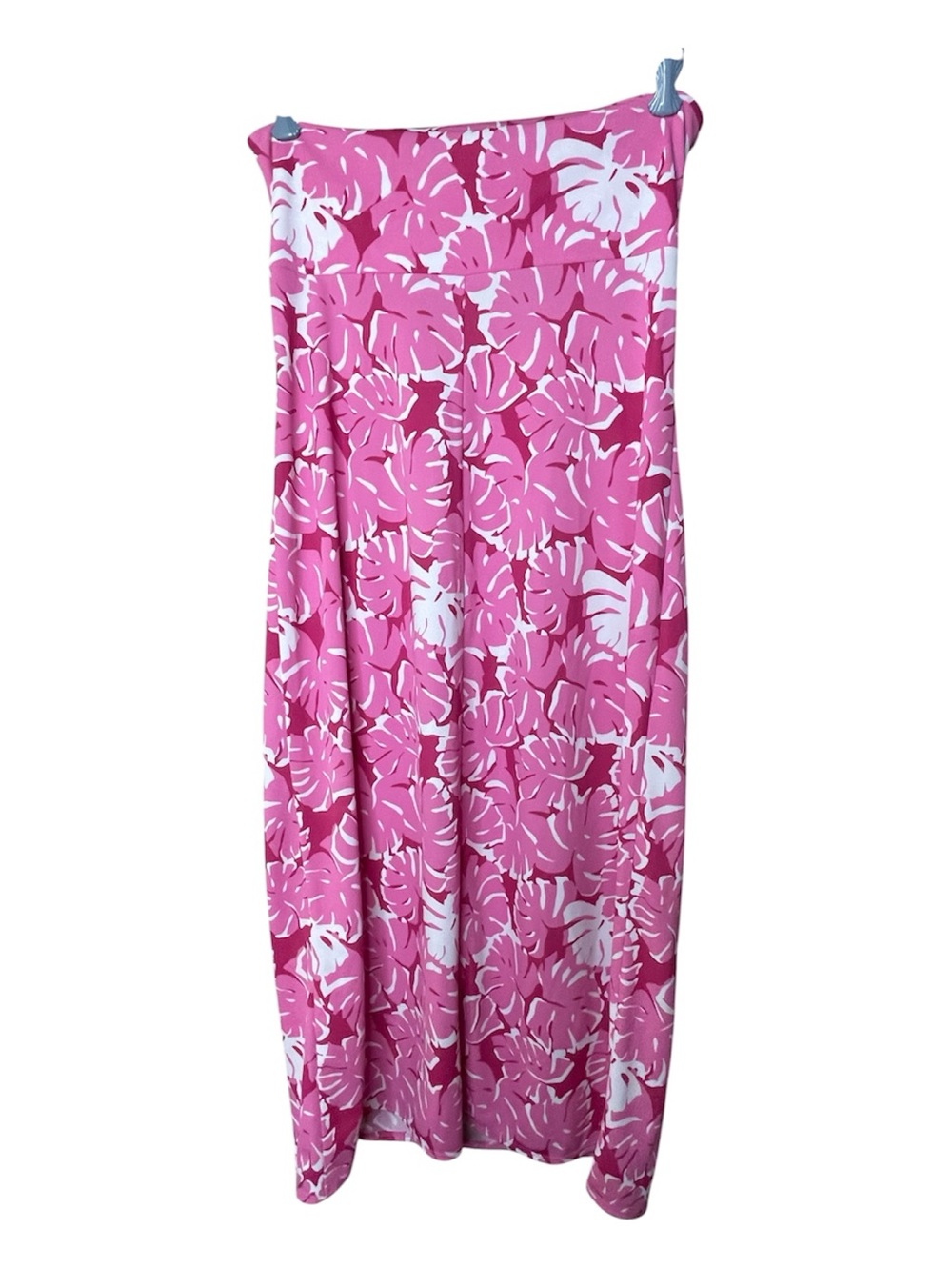 Michael Kors Hot Pink and White Hawaiian Tropical Tube Dress Sz 10 - Picture 2 of 4